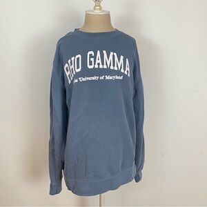 University Of Maryland Rho Gamma Crew Neck Sweatshirt Large